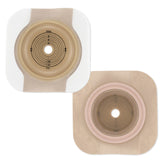 Ostomy Barrier New Image™ CeraPlus™ Trim to Fit, Extended Wear Adhesive Tape Borders 70 mm Flange Blue Code System Up to 2 Inch Opening - BeHope