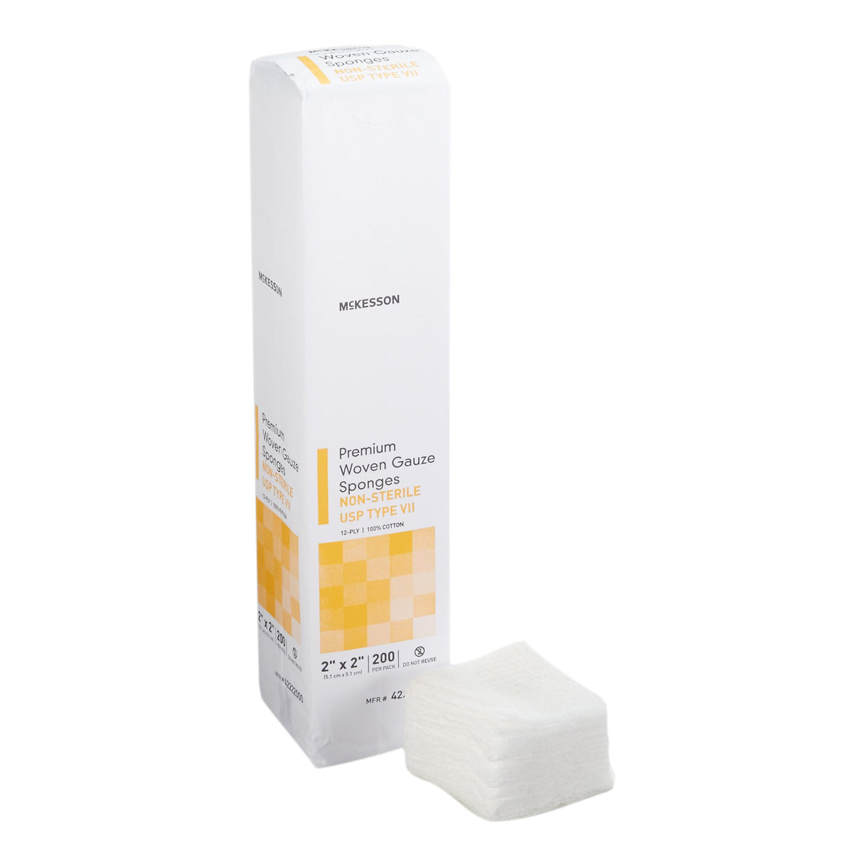 Gauze Sponge McKesson 2 X 2 Inch 12-Ply NonSterile 200 per Pack - BeHope