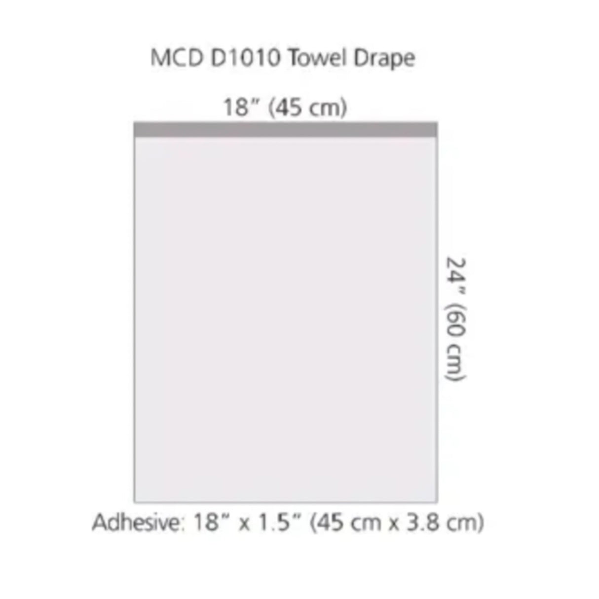 General Purpose Drape Towel Drape with Adhesive Strip 18 W X 24 L Inch Sterile - BeHope