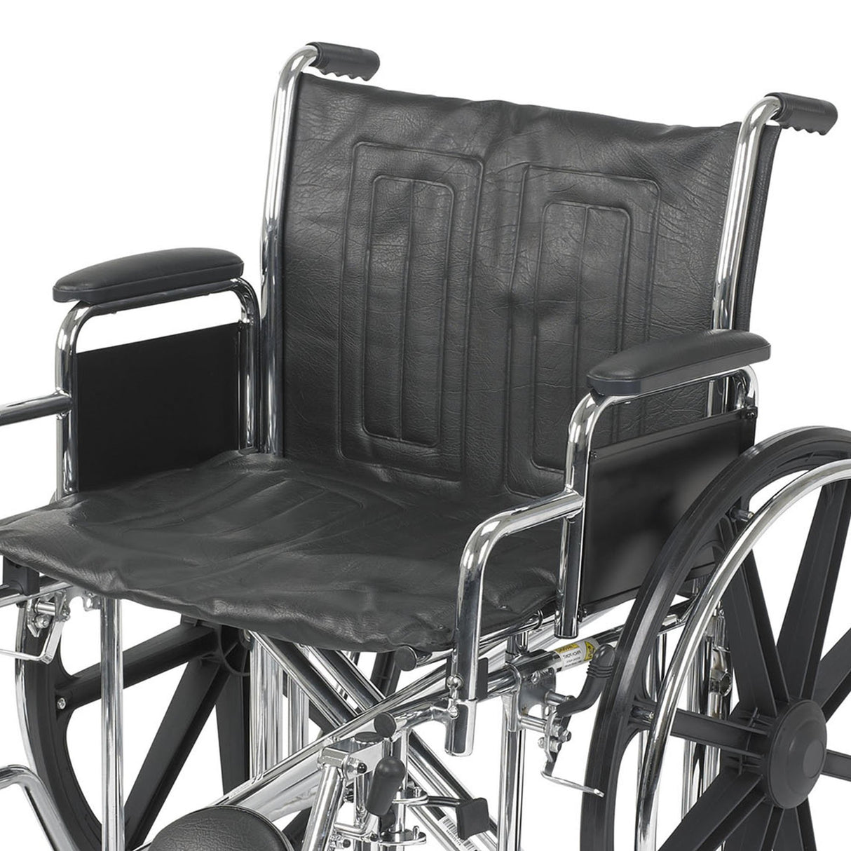 Bariatric Wheelchair McKesson Dual Axle Desk Length Arm Swing-Away Elevating Legrest Black Upholstery 22 Inch Seat Width Adult 450 lbs. Weight Capacity - BeHope