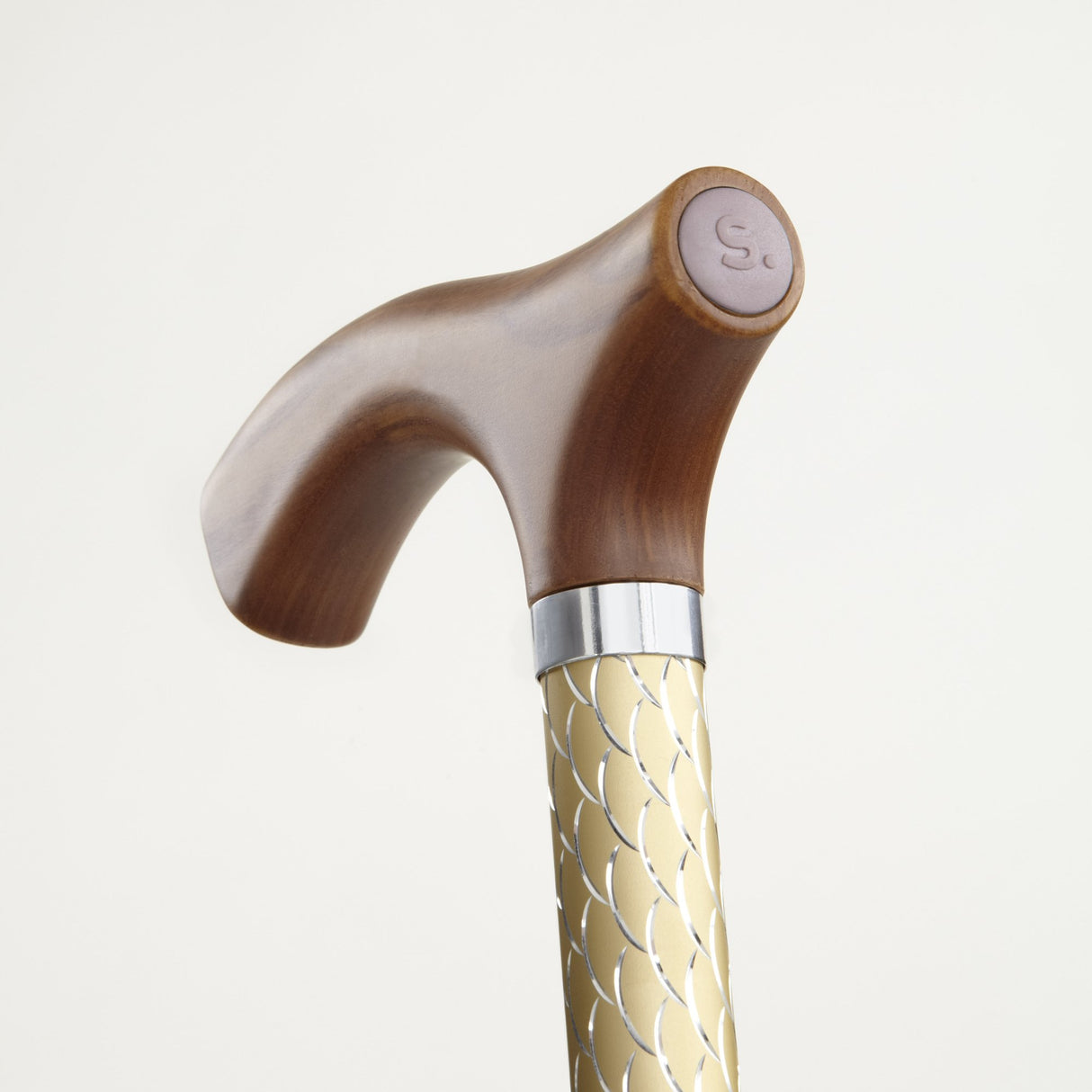Folding Cane Switch Sticks® Aluminum 32 to 37 Inch Height Pearl Gold - BeHope