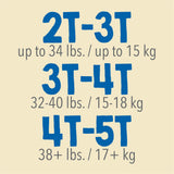 Male Toddler Training Pants Cutie Pants® Size 4T to 5T Disposable Heavy Absorbency - BeHope