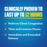Cold and Cough Relief Mucinex® ER 1200 mg Strength Tablet 14 per Box - BeHope