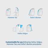 Toe Splint TAS™ One Size Fits Most Strap Closure Foot - BeHope