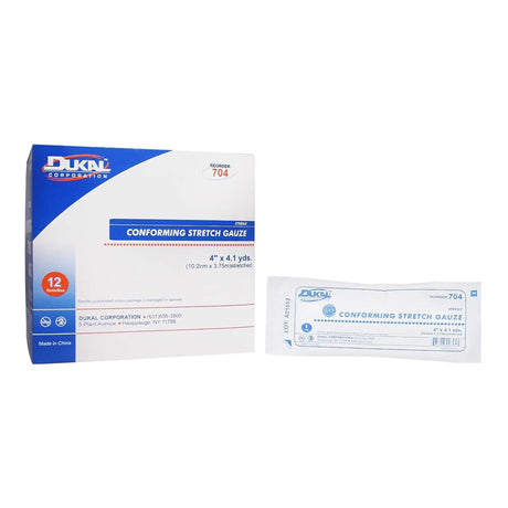 Conforming Bandage Dukal™ 4 Inch X 4-1/10 Yard 1-Ply Sterile 1 per Pack - BeHope