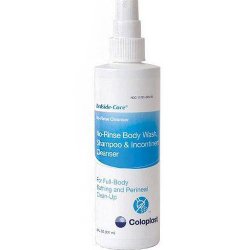 Rinse-Free Shampoo and Body Wash Bedside-Care® 4 oz. Pump Bottle Unscented - BeHope