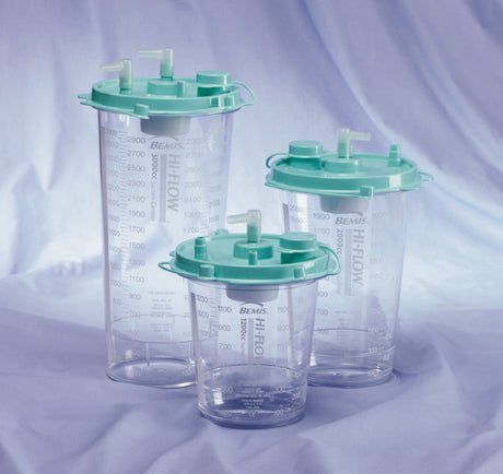 Rigid Suction Canister Hi-Flow™ 2000 mL Pour Lid - BeHope