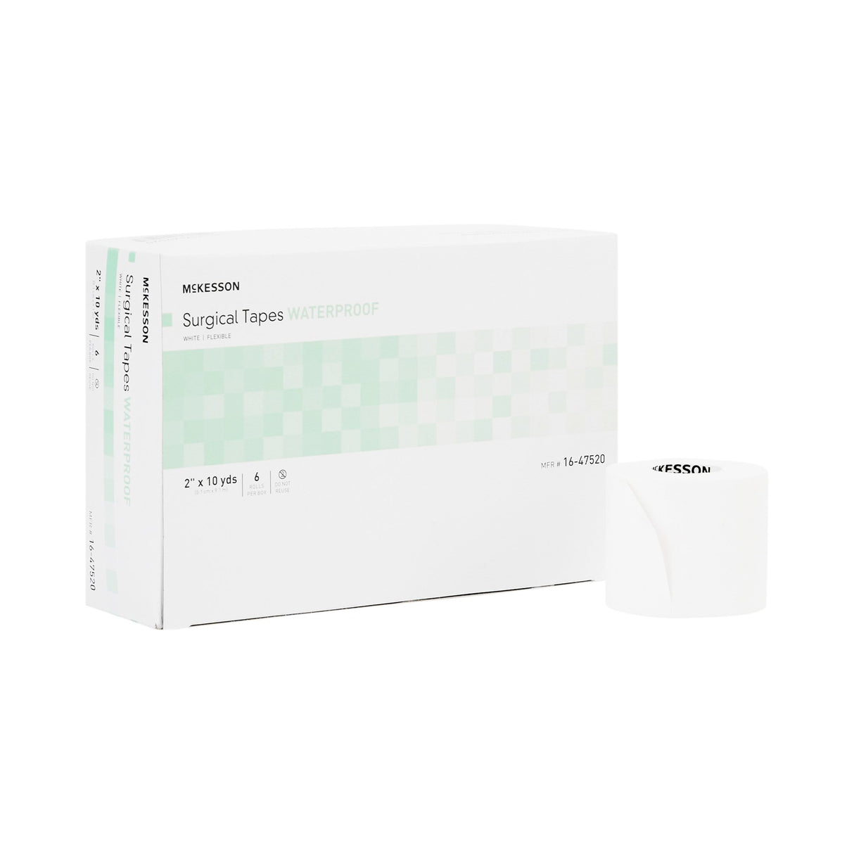 Waterproof Medical Tape McKesson White 2 Inch X 10 Yard Adhesive NonSterile - BeHope
