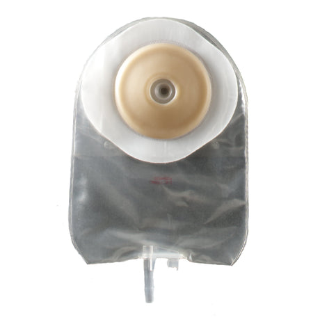Urostomy Pouch ActiveLife One-Piece System 9 Inch Length Convex, Pre-Cut 1-3/8 Inch Stoma Drainable - BeHope