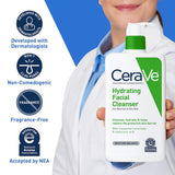 Facial Cleanser CeraVe® Hydrating Lotion 16 oz. Pump Bottle Unscented - BeHope