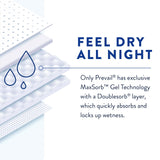Unisex Adult Incontinence Brief Prevail Air™ Overnight Size 2 / Large Disposable Heavy Absorbency - BeHope