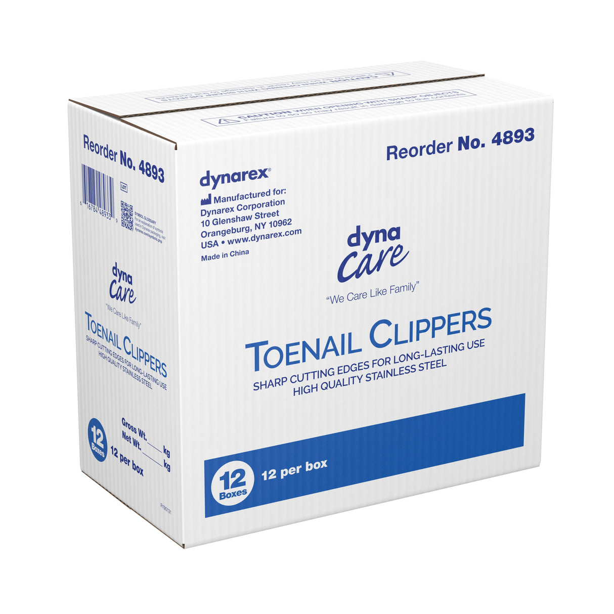 Toenail Clippers Dynarex Thumb Squeeze Lever - BeHope