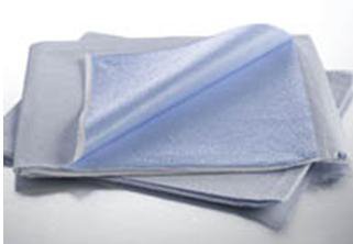 Stretcher Sheet Graham Medical® Flat 40 W X 90 L Inch Blue / White Tissue / Poly Disposable - BeHope