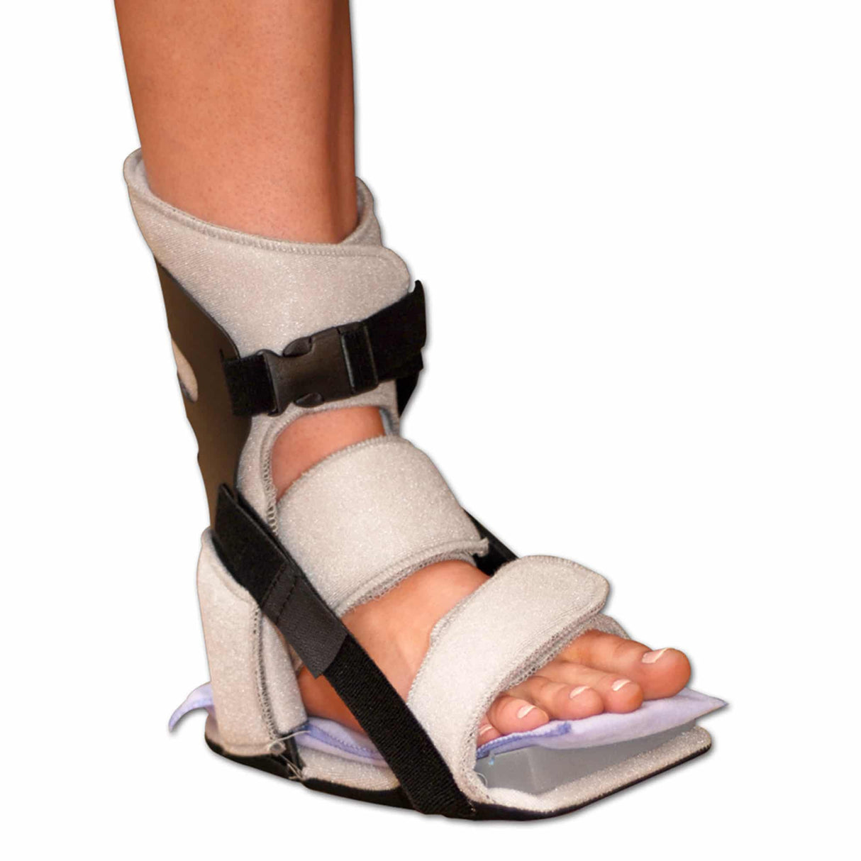 Plantar Fasciitis Night Splint with Ice Pack Nice Stretch® Original with Polar Ice® Medium Buckle / Hook and Loop Closure Male 5 to 8 / Female 6 to 9 Left or Right Foot - BeHope