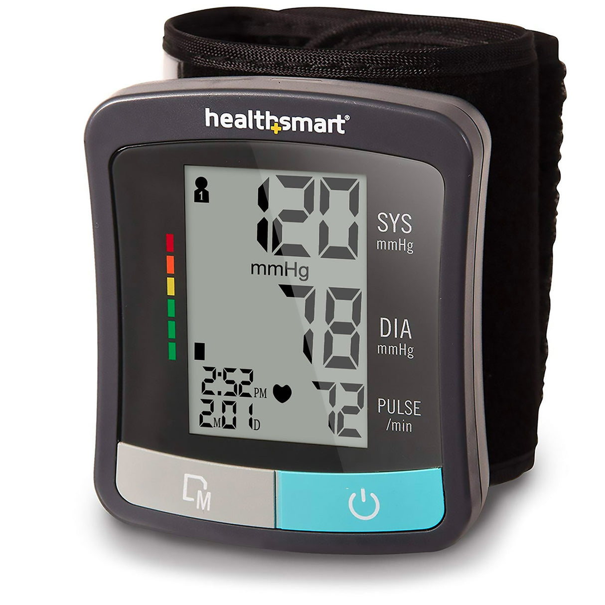 Home Automatic Digital Blood Pressure Monitor MABIS® One Size Fits Most Cuff Nylon Cuff 13 - 21 cm Wrist - BeHope