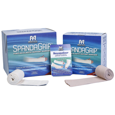 Elastic Tubular Support Bandage SpandaGrip™ 5 Inch X 11 Yard X-Large Thigh Pull On Natural NonSterile Size H Standard Compression - BeHope