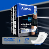 Bladder Control Pad Attends® Male Guard 12-1/2 Inch Length Heavy Absorbency Polymer Core One Size Fits Most - BeHope