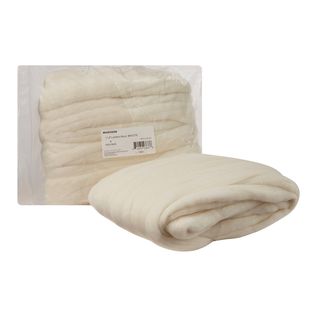 Lamb's Wool Padding McKesson 1 lb. - BeHope