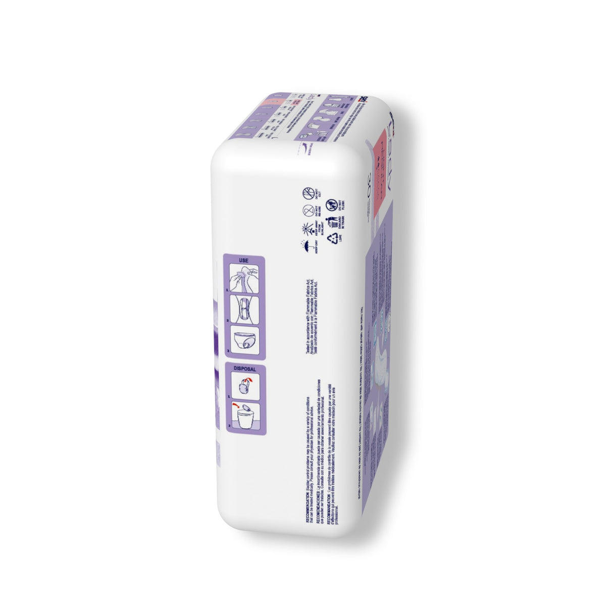 Bladder Control Pad Seni® Lady Light 8.9 Inch Length Light Absorbency Super Absorbent Core One Size Fits Most - BeHope