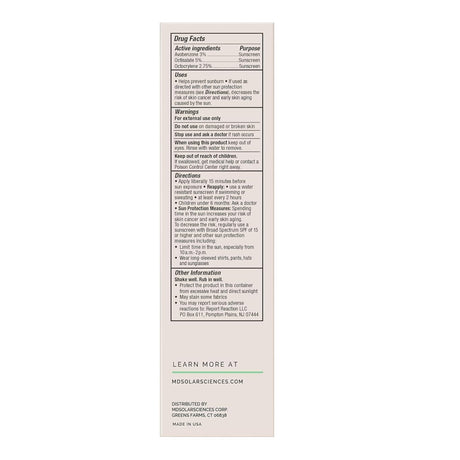 Facial Moisturizer with Sunscreen MDSolarsciences Tint + Tone SPF 50 1.7 oz. Tube Scented Cream