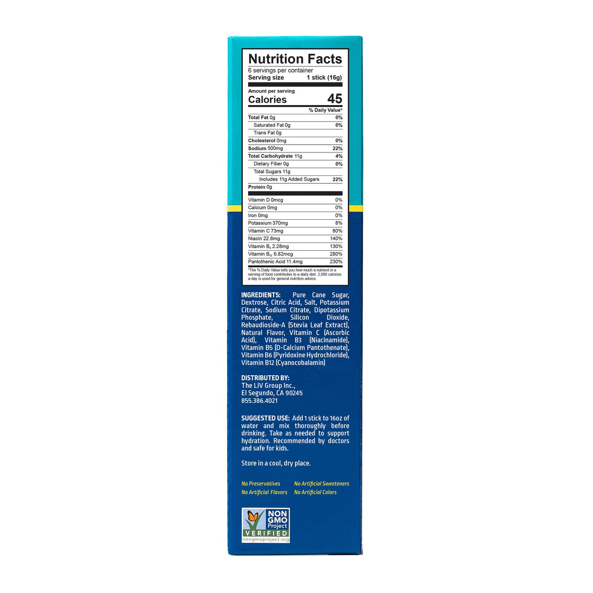 Oral Electrolyte Solution Liquid I.V.® Hydration Multiplier® Lemon-Lime Flavor 0.56 oz. Electrolyte - BeHope