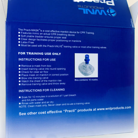 CPR Trainer with Training Valve Combo Practi-MASK® Adult / Child - BeHope