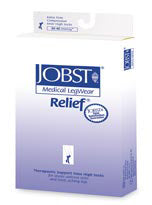 Compression Stocking Jobst® Relief Knee High X-Large / Full Calf Beige Closed Toe - BeHope