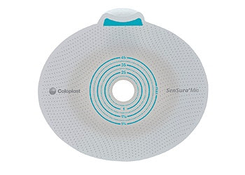 Ostomy Barrier SenSura® Mio Click Precut, Extended Wear Elastic Adhesive 50 mm Flange Red Code System 1-1/4 Inch Opening - BeHope