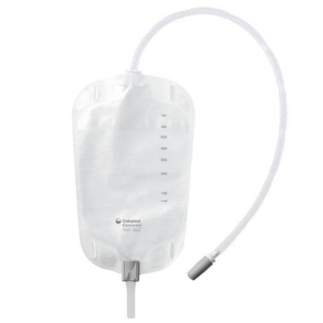 Urinary Leg Bag Conveen® Security+ Anti-Reflux Valve / Clamp Valve NonSterile 500 mL Vinyl / Flocked - BeHope