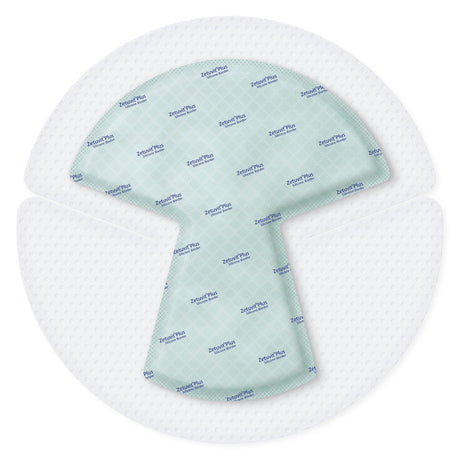 Super Absorbent Dressing Zetuvit® Plus Silicone Border Silicone Adhesive 10 X 10 Inch Heel - BeHope