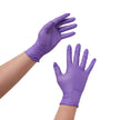 Exam Glove Purple Nitrile® Medium NonSterile Nitrile Standard Cuff Length Textured Fingertips Purple Chemo Tested - BeHope