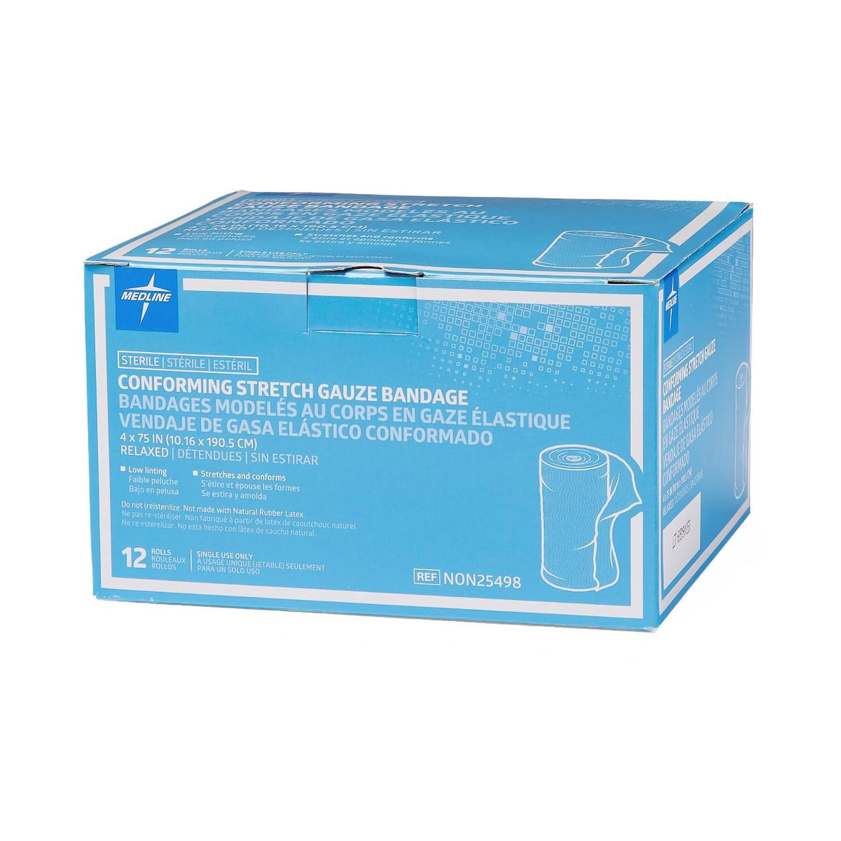 Conforming Bandage Medline 4 Inch X 4-1/10 Yard 1-Ply Sterile 1 per Pack - BeHope