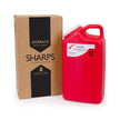 Mailback Sharps Container Sharps Recovery System™ Red Base 17 H X 6 W X 9 L Inch Vertical Entry 3 Gallon - BeHope