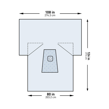 Orthopedic Drape McKesson Lower Extremity Drape 108 W X 80 W X 124 L Inch Sterile - BeHope