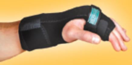Hand / Finger Brace TKO® Standard Neoprene / Nylon / UBL Left Hand Black One Size Fits Most - BeHope