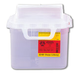 Sharps Container BD™ Gardian Pearl Base 11-7/10 H X 16-3/5 W X 4-1/2 D Inch Horizontal Entry 1.35 Gallon - BeHope