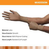 Surgical Glove McKesson Perry® Size 6 Sterile Latex Standard Cuff Length Smooth Brown Not Chemo Approved - BeHope