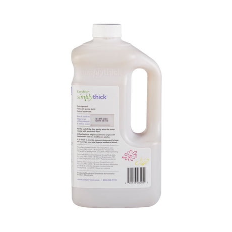 Food and Beverage Thickener SimplyThick® Easy Mix 1.6 Liter Pump Bottle Unflavored Gel IDDSI Level 2 Mildly Thick - BeHope