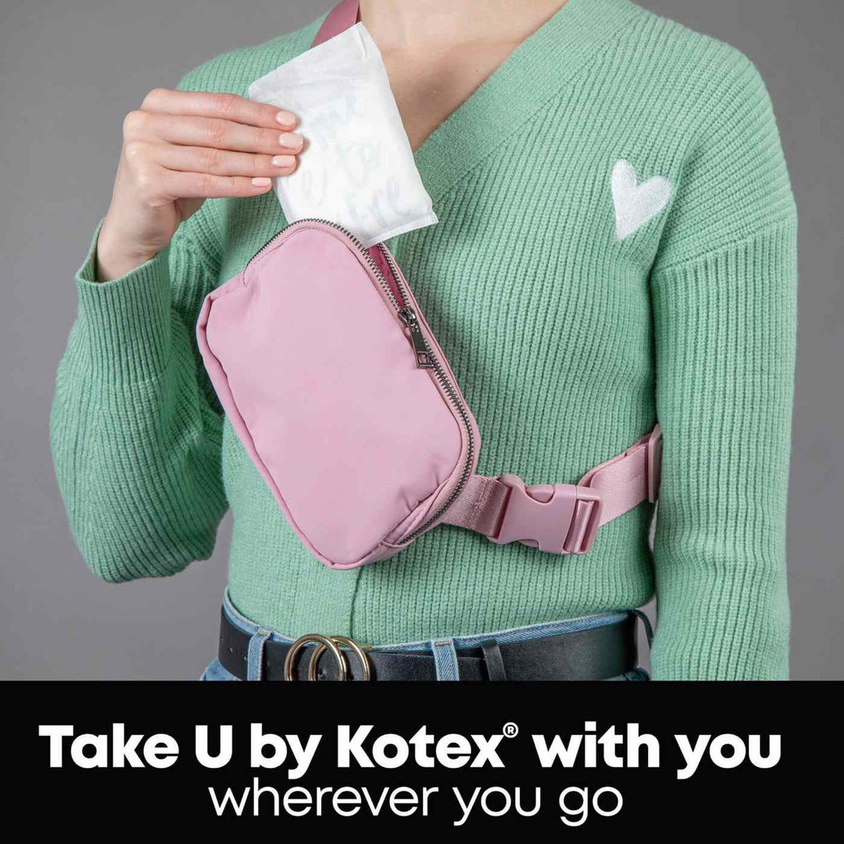 Feminine Pad U by Kotex® Balance Ultra Thin with Wings Regular Absorbency - BeHope