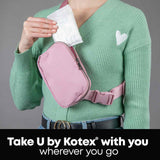 Feminine Pad U by Kotex® Balance Ultra Thin with Wings Regular Absorbency - BeHope