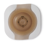 Ostomy Barrier New Image™ CeraPlus™ Trim to Fit, Extended Wear Adhesive Tape Borders 44 mm Flange Green Code System Up to 1 Inch Opening - BeHope