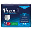 Male Adult Absorbent Underwear Prevail® Daily Underwear Pull On with Tear Away Seams Small / Medium Disposable Heavy Absorbency - BeHope