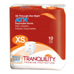 Unisex Adult Incontinence Brief Tranquility® ATN X-Small Disposable Heavy Absorbency - BeHope