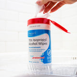 Antiseptic Skin Wipe Isopropyl Alcohol The Pharma-C Company® Towelette Canister - BeHope