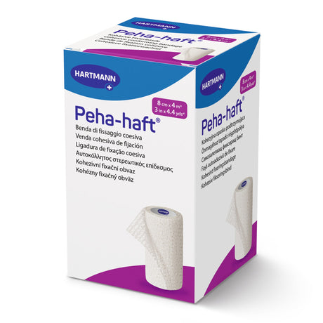 Absorbent Cohesive Bandage Peha-haft 3 Inch X 4-1/2 Yard Self-Adherent Closure White NonSterile Standard Compression