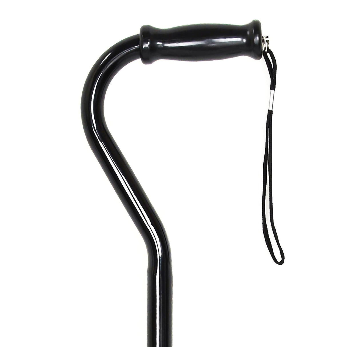 Offset Cane McKesson Steel 29-3/4 to 37-3/4 Inch Height Black - BeHope