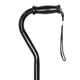 Offset Cane McKesson Steel 29-3/4 to 37-3/4 Inch Height Black - BeHope