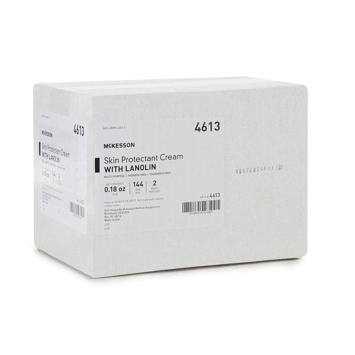 Skin Protectant Mckesson 5 Gram Individual Packet Unscented Cream