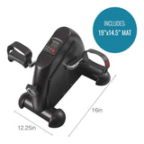 Pedal Exerciser DMI® Mini Bike Exerciser Portable Black - BeHope