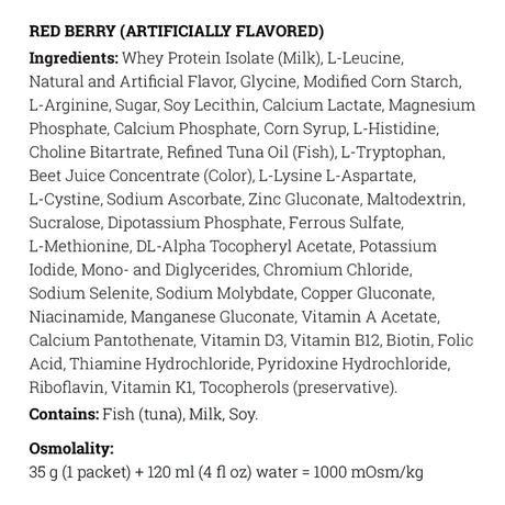 Oral Supplement TYR sphere® Red Berry Flavor Powder 35 Gram Individual Packet - BeHope